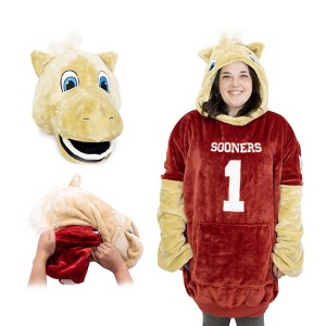 University of Oklahoma Boomer Snugible Blanket Hoodie & Pillow - 1 of 4