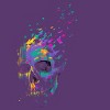 Men's Design By Humans Defragged Colorful Skull By DBHOriginals T-Shirt - 2 of 2