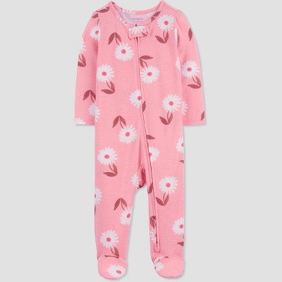 Image of Carter's Just One You® Baby Girls' Sleep N' Play - Pink/Orange 9M