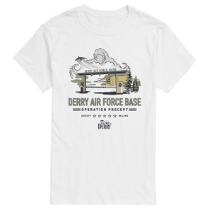 Men's IT: Welcome to Derry Welcome To Derry Air Force Short Sleeve Graphic T-Shirt - White - 1X Big and Tall - 1 of 4