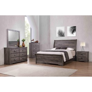 Okak Modern Wooden Dresser for Bedroom with 4 Drawers, Storage Chest of Drawers Nightstand Bed Side Cabinet for Living Room Hallway - 1 of 4
