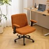 Karl Home | Speckled Chenille Swivel Chair With Flip-Up Arms For Cross-Legged - 3 of 4