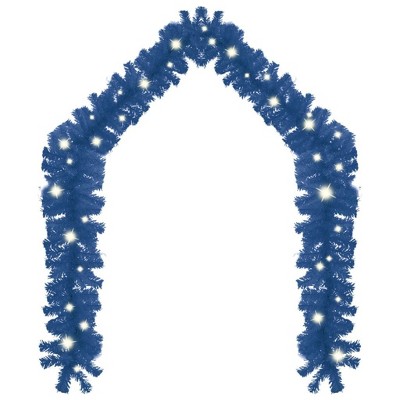 vidaXL Garland Blue PVC 16.4ft Christmas Garland Classic