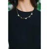 Slickblue Women's Jewelry, Gold Linked Chain with Crystal Butterfly Charms, Delicate Style, 17.5" - 2 of 2
