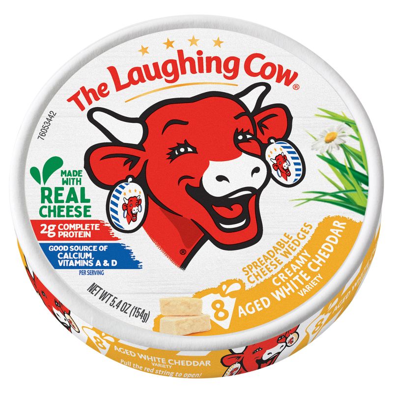 The Laughing Cow White Cheddar Cheese - 5.4oz/8ct, 1 of 8