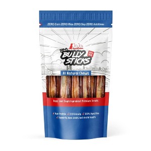 All-Natural Beef Bully Sticks Dog Treats, Single Ingredient, Long-Lasting Dog Chew Treats – 12" Jumbo (2-Pack) - 1 of 4