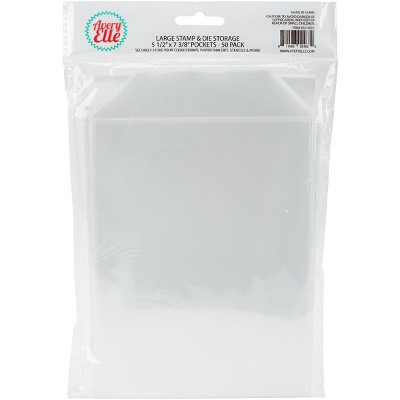 Avery Elle Stamp & Die Storage Pockets 50/Pkg-Large 5.5"X7.375"