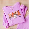 Simply Sage Market Mama Checkered Girl Ghost Lightweight Garment Dyed Sweatshirt - 3 of 4