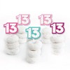 Big Dot of Happiness Girl 13th Birthday - Dessert Cupcake Toppers - Official Teenager Birthday Party Clear Treat Picks - Set of 24 - 2 of 4