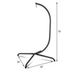 FIONECA Heavy-Duty Steel Hammock Swing Chair C-Stand ¨C Indoor/Outdoor Hanging Chair Stand, Black - 2 of 4
