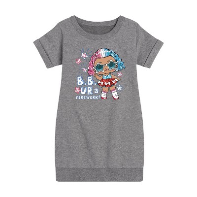 - LOL Surprise! - 4th of July Graphic Short Sleeve Fleece Dress