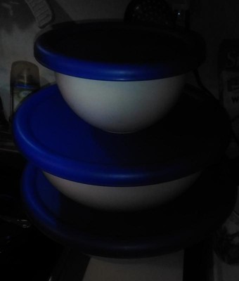 6 Pack Sterilite 07479406 8-piece Plastic Kitchen Covered Bowl