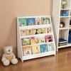 Mshliw 4-Tier Kids Bookshelf, Wooden Toddler Book Display and Toy Storage Organizer for Bedroom, Playroom, or Classroom - 4 of 4