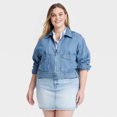 Oversized denim 2024 jacket target