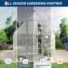 Polycarbonate Greenhouse for Outdoors, Large Walk-InGreenhouse with Quick Setup Structure and Roof Vent, Greenhouse with Ventilation - 4 of 4