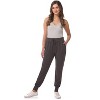 Rekucci Women’s Soft Knit Loungewear Jogger Pants with Pockets – Mid-Rise, Drawstring Waist, Cozy Slim-Relaxed Fit - 2 of 4