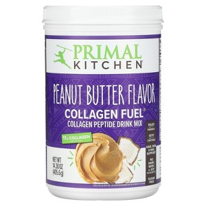 Primal Kitchen Collagen Fuel Collagen Peptide Drink Mix, Peanut Butter, No Dairy Coffee Creamer and Smoothie Booster, 14.3 Ounces - 1 of 4