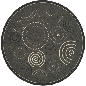 Courtyard CY1906 UV & Stain Resistant Non-Shedding Power Loomed Indoor/Outdoor Rugs - Safavieh - 1 of 4