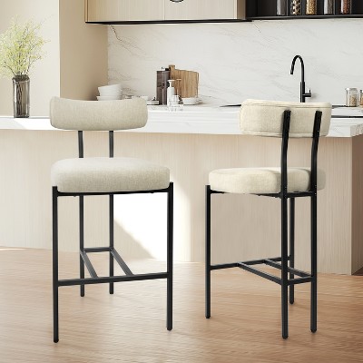 Vatros Cat-friendly Bar Stools with Back Bar Stool