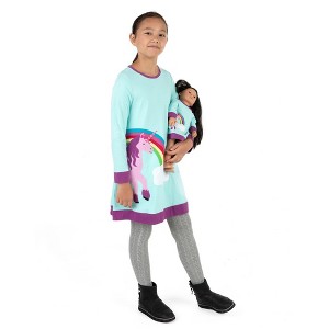 Leveret Girl and Doll Matching Cotton Dress - Classic Prints - 1 of 4