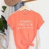 Simply Sage Market Women's My Favorite People Call Me Grandma Short Sleeve Garment Dyed Tee - 2 of 4