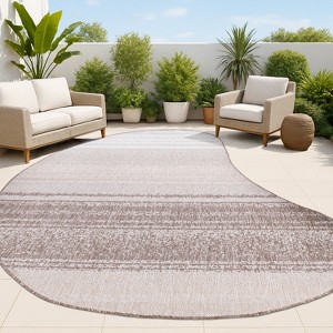 JONATHAN Y Evan Modern Rustic Organic Curve Indoor/Outdoor Area Rug - 1 of 4