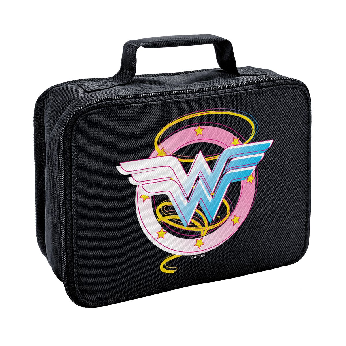 Wonder Woman Pastel Logo Insulated Soft Sided Lunch Box