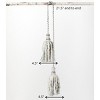 Sullivans Tassel Garland Ornament 21.5"H Gray - 3 of 3