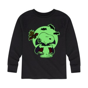 Boys' - Peanuts - Vampire Snoopy Long Sleeve Graphic T-Shirt - 1 of 4
