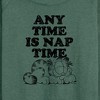Women's - Garfield - Nap Sketch Lightweight French Terry Wide Neck Long Sleeve Shirt - 2 of 4