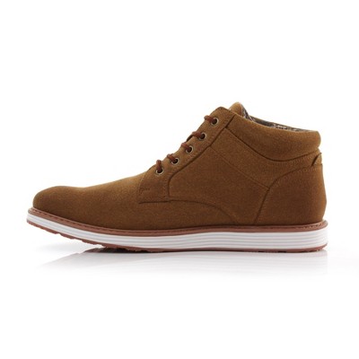 Ferro Aldo Mens JAX MFA506061 Mid-Top Chukka Style Sneaker Boots, in Toffee Yellow Suede, Size 12 — фото 3