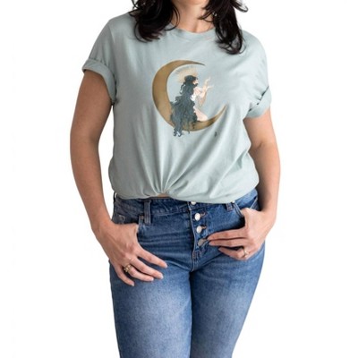 Women's Goddess Scoop Tee - Tru Blue