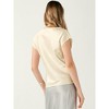 Allegra K Women's Cowl Neck Short Sleeve Dressy Casual Satin Top - 3 of 4
