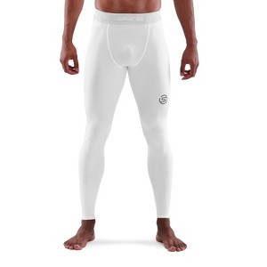 SKINS SERIES-1 MEN'S LONG TIGHTS WHITE - 1 of 4