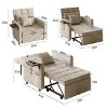 3-in-1 Sofa Bed with Wing Table, USB Ports, and Adjustable Backrest - 2 of 4