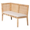 bali & pari Kalimantan Bohemian Light Honey Rattan 3-Piece Dining Nook Set - 4 of 4