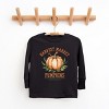 The Juniper Shop Harvest Market Pumpkins Local Organic Youth Long Sleeve Tee - XL - Black - 3 of 4