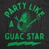 Womens Funny T Shirts Party Like A Guac Star Sarcastic Avocado Graphic Novelty Tee For Ladies - Crazy Dog Women's T Shirt - 2 of 4