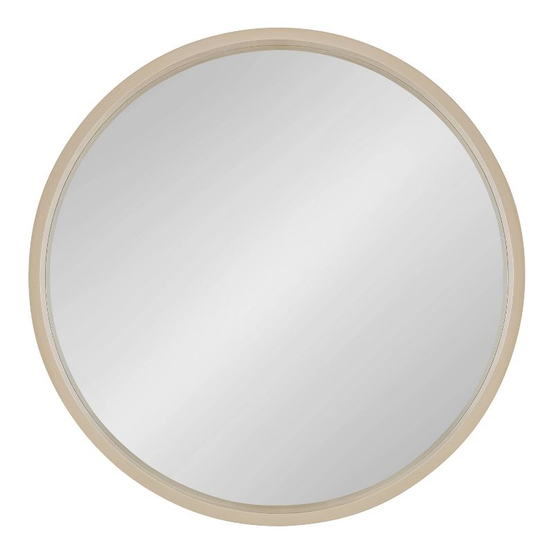 Travis Round Wood Accent Wall Mirror - Kate and Laurel All Things Decor, 3 of 14