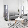 Simple Designs (Set of 2) 62.5" Three Shelf Etagere Organizer Storage Floor Lamps - image 4 of 4