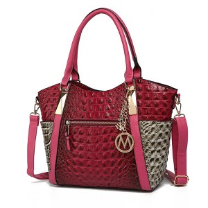 MKF Collection Janise Women's Croc Embossed Tote Bag by Mia K - 1 of 4