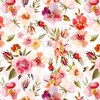 Utart Hygge Watercolor Midsummer Dogroses Pattern Shower Curtain Pink - Deny Designs: 100% Polyester, Machine Washable - image 3 of 4