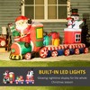 Whisen 8FT Christmas Inflatables Outdoor Decorations Train with Santa Claus, Snowman, Penguin and Gift Boxes - Red - 3 of 4