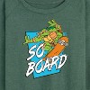 Women's - Teenage Mutant Ninja Turtles - So Board Lightweight French Terry Wide Neck Long Sleeve Shirt - 2 of 4