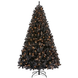 Yaheetech 4.5Ft/6Ft/7.5Ft/9Ft/12Ft Pre-lit Spruce Artificial Christmas Tree with 150 Incandescent Warm White Lights - 1 of 4