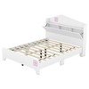 Twin/Full Size Wooden House Bed with Storage Headboard, Kids Bed with Storage Shelf - ModernLuxe - 4 of 4