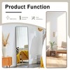 DOMETOUR Full Length Mirror Floor Mirror, Aluminum Alloy Frame Floor Standing or Wall-Mounted Mirror for Bedroom Cloakroom - 4 of 4