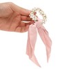 Unique Bargains Cute Heart Shaped Rhinestones Bow Hair Elastic Band 1 Pc - 4 of 4
