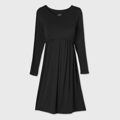 target black maternity dress