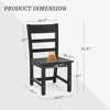 Arceso Armless HDPS Outdoor Dining Chairs, Weather-Resistant Patio Chairs, 350 lb Support, for Lawn, Garden, Backyard or Indoor Use - 2 of 3